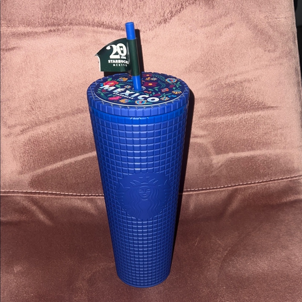 Starbucks 20th Anniversary Blue Textured Tumbler